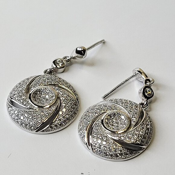 Round Sterling Silver Earrings Silver Small Earrings - Picture 1 of 7